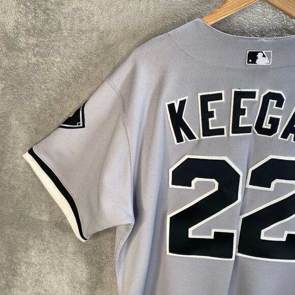 Chicago White Sox Keegan #22 MLB Majestic Authentic‎ Baseball Jersey Gray - Picture 9 of 16